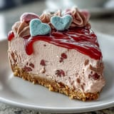 Served on a dessert plate with sparkling rosé for a festive, sweet celebration.