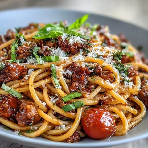 Italian Drunken Noodles Pasta