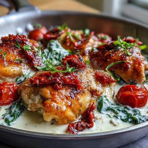 Creamy Tuscan Chicken Skillet