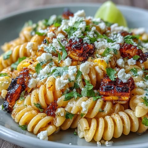 Elote Corn Pasta Cotija