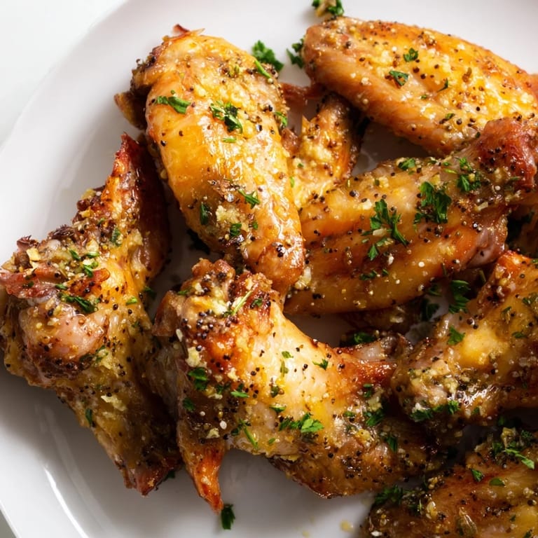 Savory lemon pepper wings, showcasing glistening, perfectly cooked chicken ready to devour.