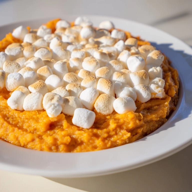 A creamy, decadent Sweet Potato Casserole, topped with a buttery, crunchy pecan streusel layer.