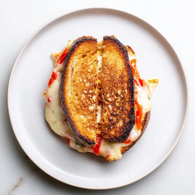 Pepper Jack & Tomato Grilled Cheese with fresh tomato slices and spicy cheese, ready to eat.
