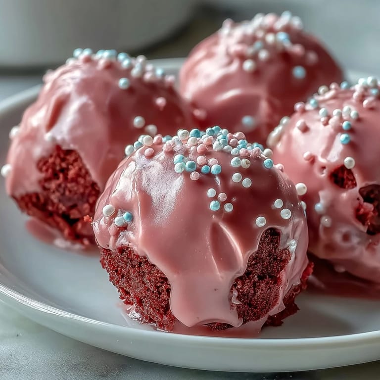 These Oreo Truffle Balls with Pink Candy Coating are stacked high for a party dessert platter.