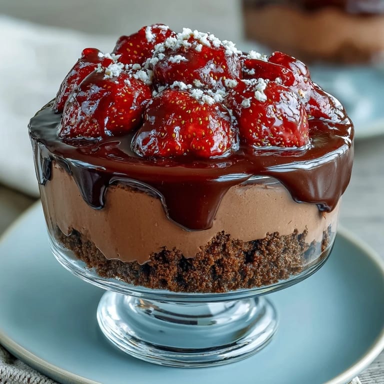 Luscious no-bake dessert cups featuring Dubai-inspired chocolate, smooth cheesecake, and juicy strawberry layers for a stunning treat.