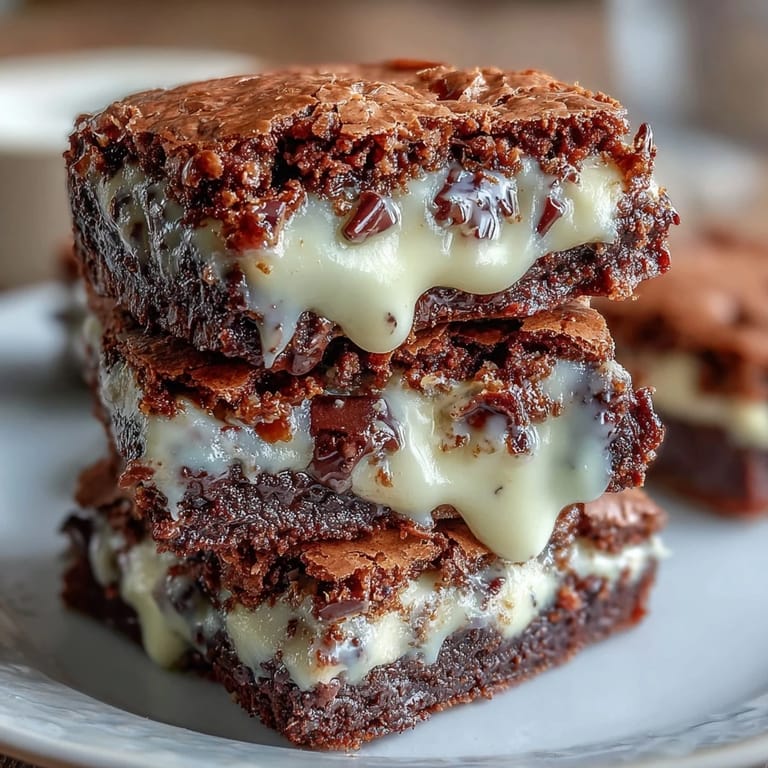 Irresistible fudgy brownie cookies with a hidden cream cheese center, baked to gooey perfection.