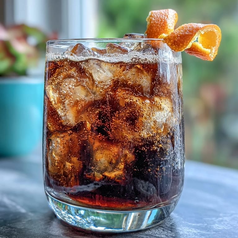 Refreshing Cold Brew Coffee Tonic with Orange Zest, a bright, sparkling summer drink.