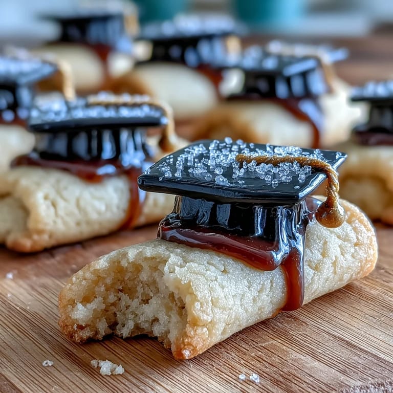 Delicious graduation cookies shaped like diplomas and caps, iced beautifully.