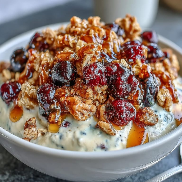 Vivid skyr protein smoothie bowl, perfect for a healthy start or snack.